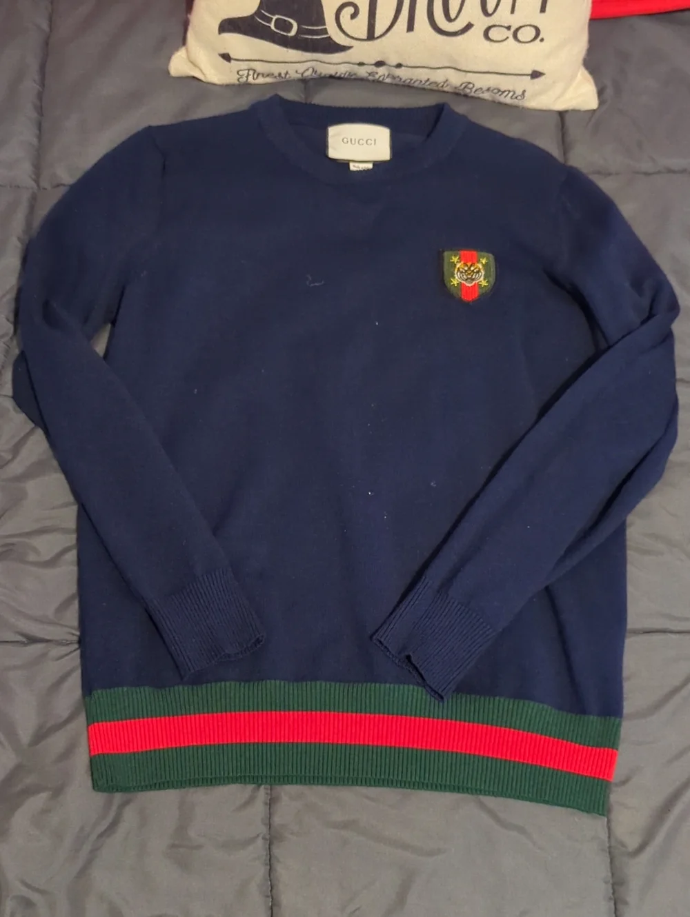 Authentic Gucci Viper Snake Webstripe Sweatshirt Size Small